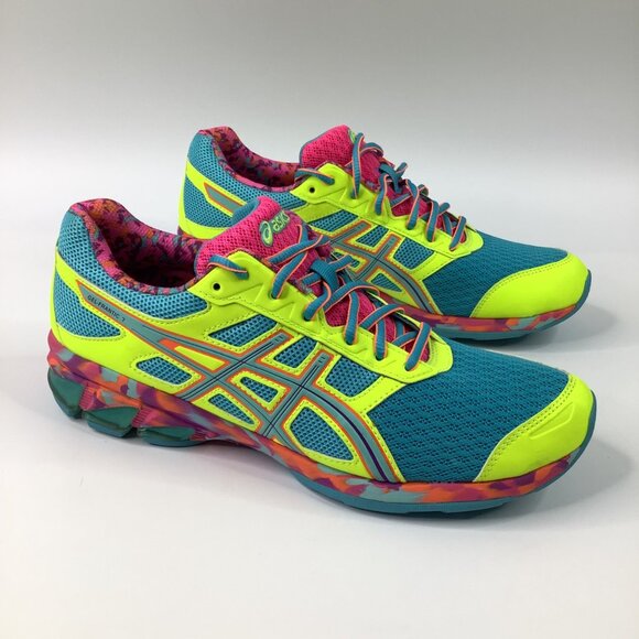 Asics Gel-Frantic 7 Women's Size 11 Running Shoes Neon Multicolor T3A6Q - Picture 6 of 13